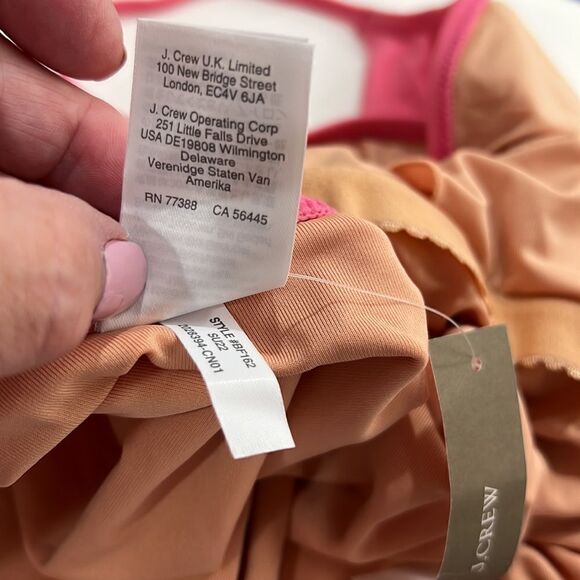 J.Crew Pink one piece Swimsuit NWT size 24 - Picture 15 of 16
